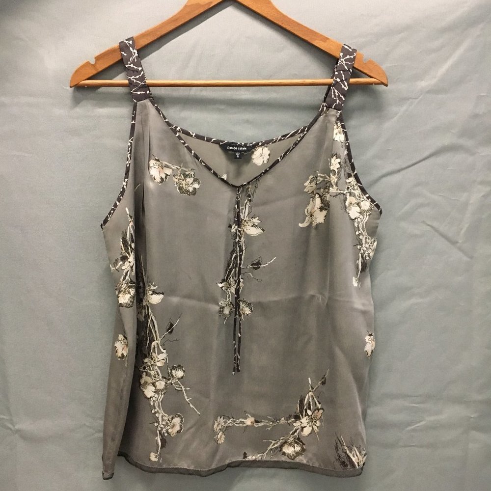 Pas De Calais Designer 100% Silk Cami Top